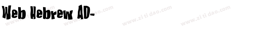 Web Hebrew AD字体转换